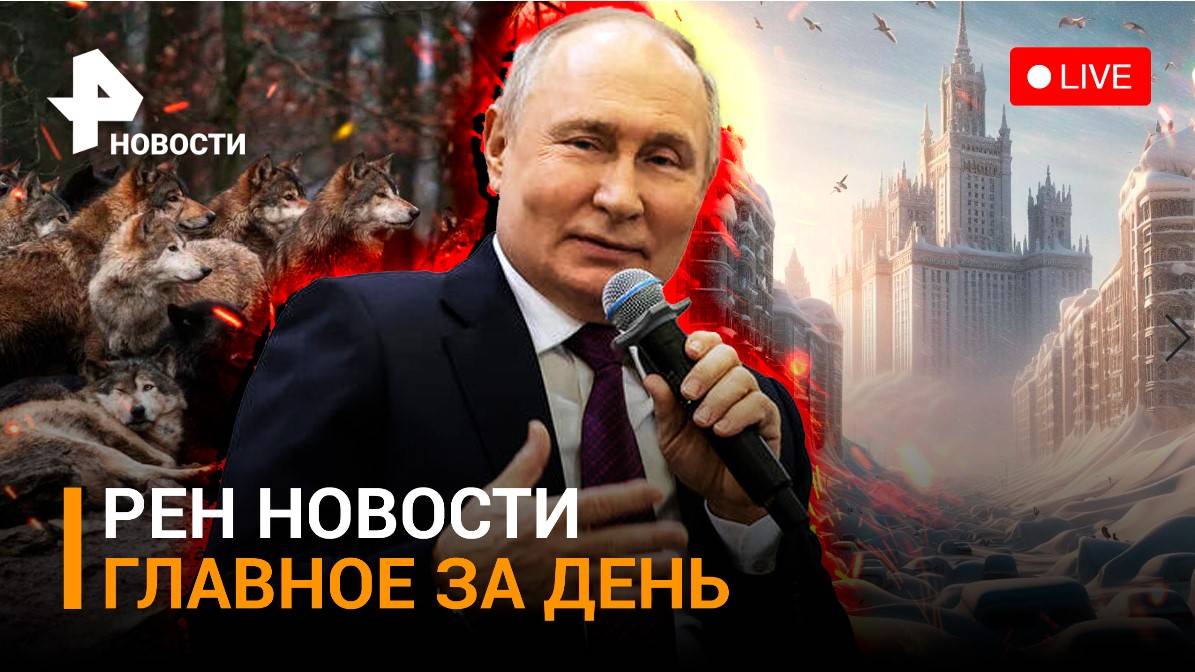 Волк загрыз человека в Курганской области / Снежное одеяло накрывает Москву / ГЛАВНОЕ ЗА ДЕНЬ