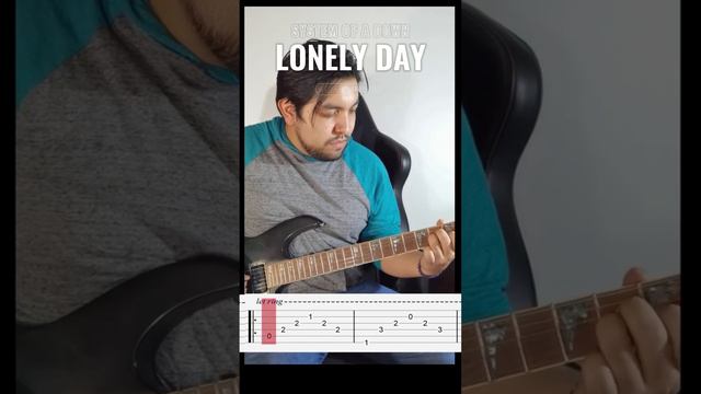 #cover LONELY DAY de SYSTEM OF A DOWN #guitarra #tiktok #aprenderguitarra #principiante #fypシ