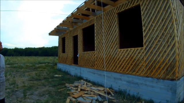 МПС Алматы. ПКСТ "Первомайский. "Монтаж кровли на каркасно-камышитовом доме. 14.07.2017. смотреть онлайн