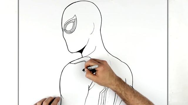 How To Draw Spiderman (Back) | Step By Step | No Way Home смотреть онлайн