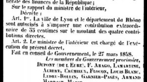 Paul Baquiast, Bertrand Sabot : Emmanuel Arago, Commissaire du gouvernement à Lyon, mars-avril 1848