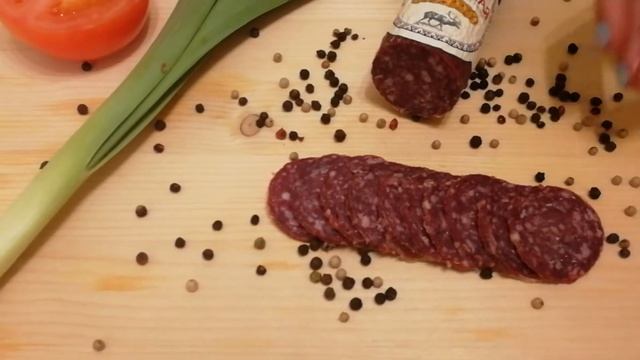 Колбаса сырокопченая из оленины