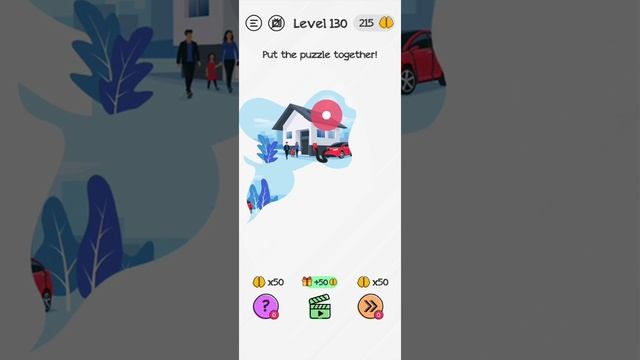 #Shorts Brain Dom Game Challenge 2022 | level 130 | Put the puzzle together!