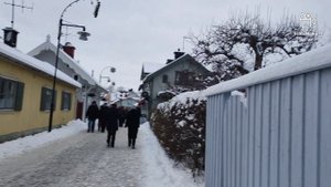 Прогулка по старинному местечку в Швеции. Рождественская ярмарка, часть 2