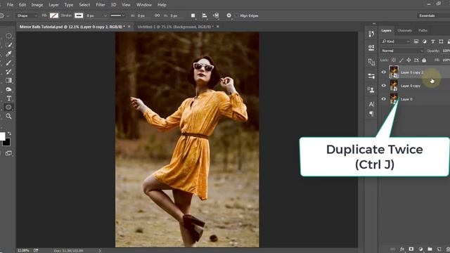 Mirror Photo Effect | Photoshop Tutorial смотреть онлайн