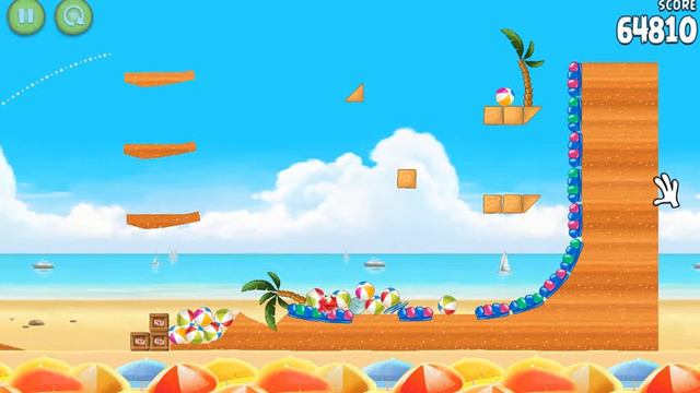 Angry Birds Rio v1.4.2 (Golden Beach Ball) level 14 смотреть онлайн