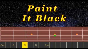 Paint It Black (cover) | Гитара на одной струне
