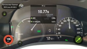 Разгон 0 - 100 км/ч Lexus RX450H 2010 год
