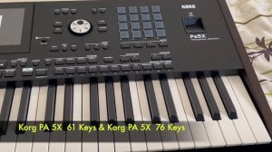 Korg PA5x 61 Keys and Korg PA 5X 76 Keys