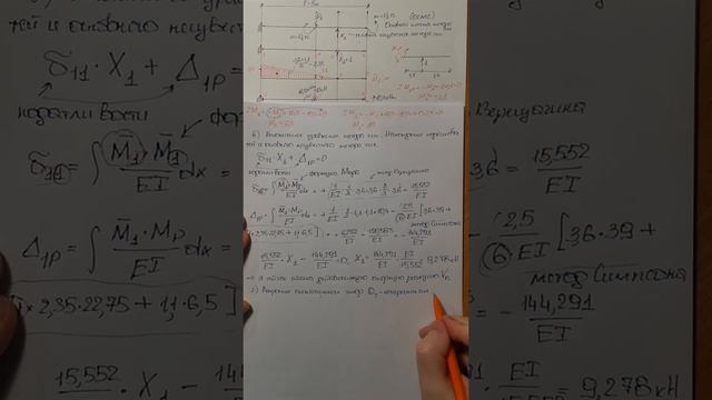 Статически неопределимая балка. Расчет на прочность и жесткость