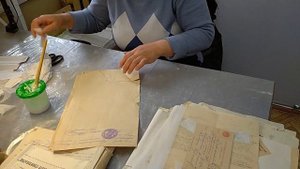 Реставрационная мастерская архива
