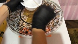 Апгрейд столика из Икеи мозаикой и эпоксидной смолой. 2 часть