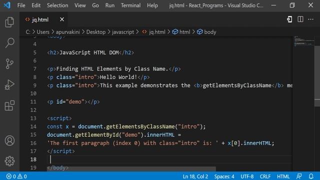 41. DOM Elements | Javascript tutorial for beginners | Javascript full course