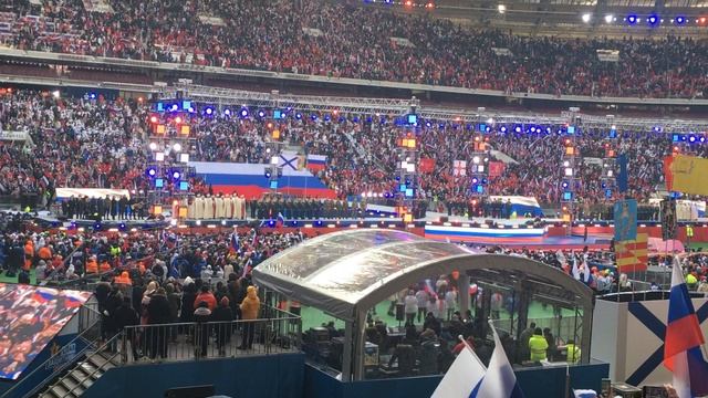 Выступление В. В. Путина. Лужники 22.02.2023