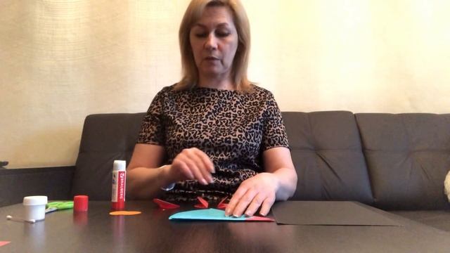 Ракета из цветной бумаги