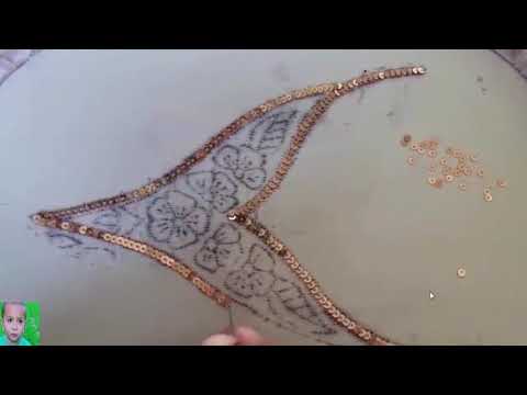 beads embroidery blouse _ neck Design 2021 beaded work embroidery tutorial hand work Design for dres