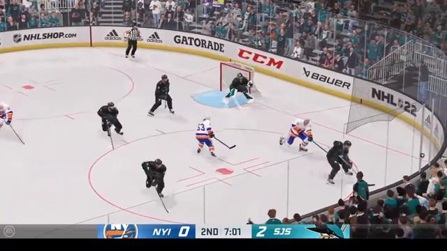 February 24,2022 New York islanders vs San Jose NHL 22 GM Connected Hockey League смотреть онлайн