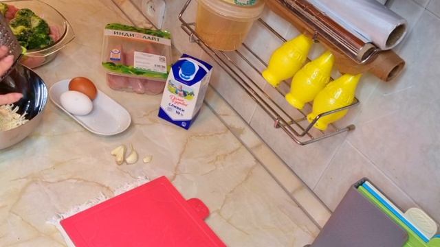 ВЛОГ: Готовим супер запеканку из индейки с брокколи в сливках??