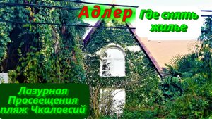 Где снять жилье/ Адлер / Лазурная, Просвещения и пляж Чкаловский