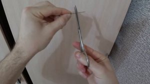 Как заточить ножницы иголкой
