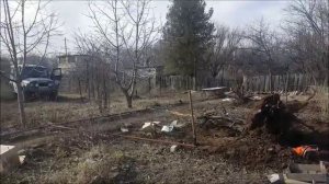 корчевание УАЗом лебедкой