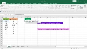 How to Use Excel CEILING.PRECISE Function in Office 365? Geek Excel