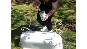 Делаю цветочницу из детской ванночки