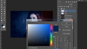 Fantasy Photoshop Manipulation, Colour Light (Blue, Red) Combination Tutorial