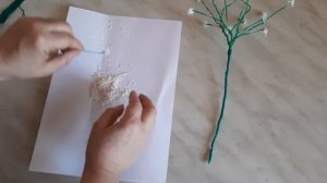 как сделать веточку гипсофилы своими руками.