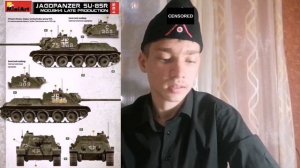 Обзор на модель немецкой САУ Jagdpanzer SU-85(трофейная СУ-85) от компании Miniart в 1:35 масштабе.