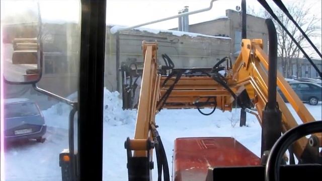 Фронтальный погрузчик гидравлический - 1 (ФПГ-1). Работа ковшом. смотреть онлайн