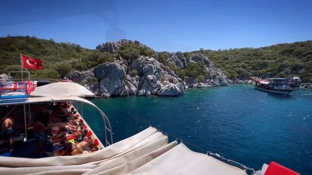 Мармарис экскурсия на корабле. СЛИЯНИЕ ДВУХ МОРЕЙ.