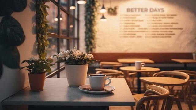 Счастливая музыка в кафе ☕ Расслабляющая джазовая музыка для работы, учебы и сна смотреть онлайн