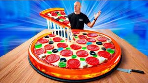 (Vanzai) Я СДЕЛАЛ ГИГАНТСКУЮ ЖЕЛЕЙНУЮ ПИЦЦУ ВЕСОМ 50 КИЛОГРАММ