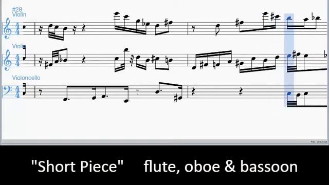 "Short Piece" (flute, oboe & bassoon) смотреть онлайн