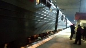 Вологда. Поезд №73 Тюмень - Санкт-Петербург, стоянка по станции Вологда-1.