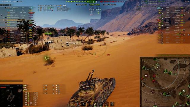 WoT AMX 13-75. Песчаная Река. ТОП-1. смотреть онлайн