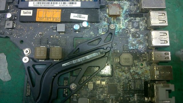 tarjeta Macbook a1278 con hongos !siganme para mas recetas!