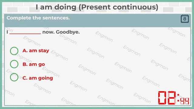 Unit 3 - I am doing - present continuous (Essential Grammar in Use video test) смотреть онлайн