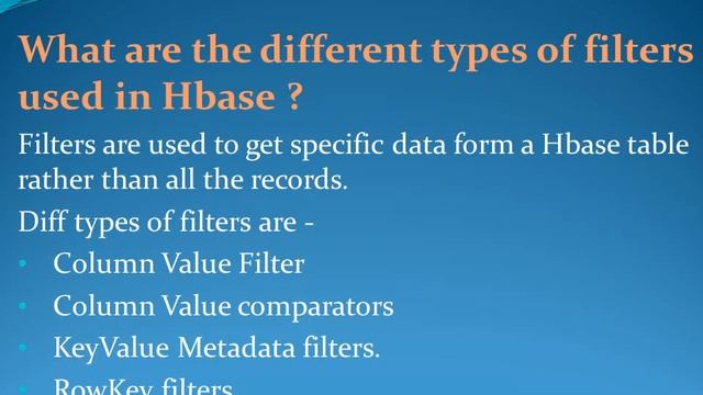 Latest Apache Hbase Interview Questions and Answers for freshers and experienced– Part 5