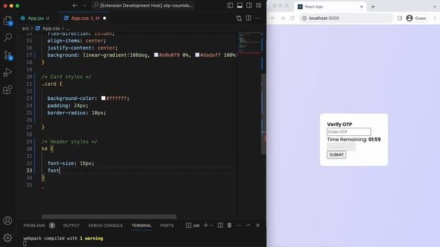 How To Create OTP Countdown Timer in React JS смотреть онлайн