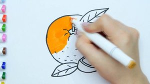 Как нарисовать апельсин / How to draw an orange
