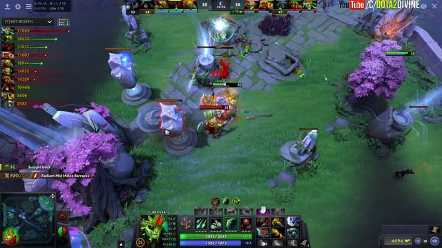Medusa DIVINE 1000+ GPM Farm IMBA Carry 7.22 Dota 2 7000 mmr gameplay смотреть онлайн