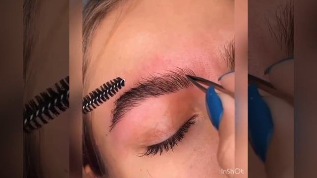 Как разрядить широкие брови?