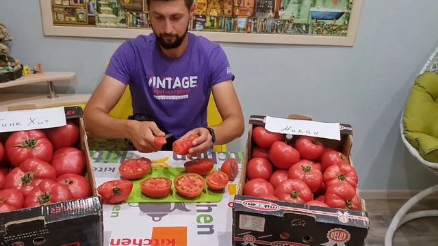 Какие ОНИ на ВКУС, томат Пинк Хит и Макан. смотреть онлайн