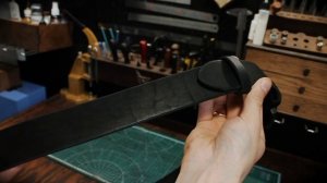 Кожаный ремень ручной работы, краткий обзор.