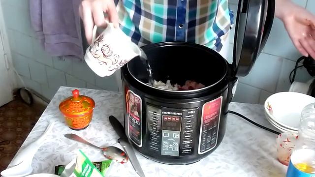 Вторые блюда в мультиварке. Чахохбили из курицы с картофелем в мультиварке. #чахохбилиИзКурицы