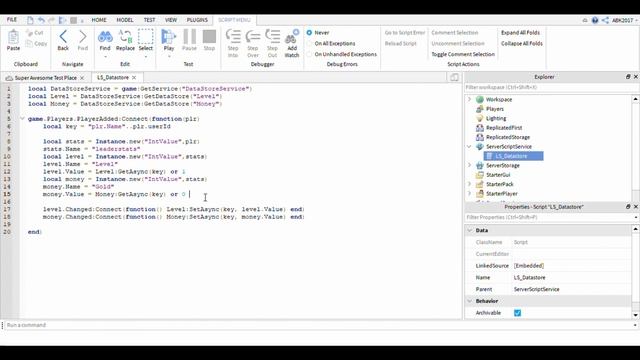 Roblox Scripting Guide: DataStores and Saving Leaderstats смотреть онлайн