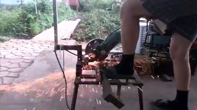 Станок для резки металла профиля арматуры своими руками смотреть онлайн