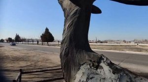 изготовление    скульптуры  Оленя   из  цемента . мастерская  Shaxnoza Otaxojayeva  г  Ташкент.